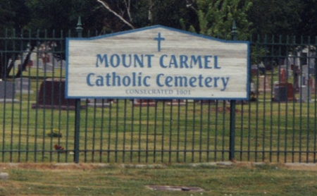 Mt. Carmel Catholic Cemetery entrance
