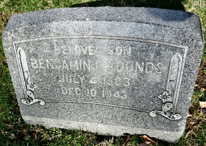 Benjamin Franklin Rounds headstone