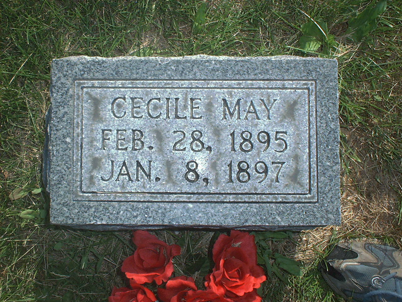 Cecile May Bradley headstone
