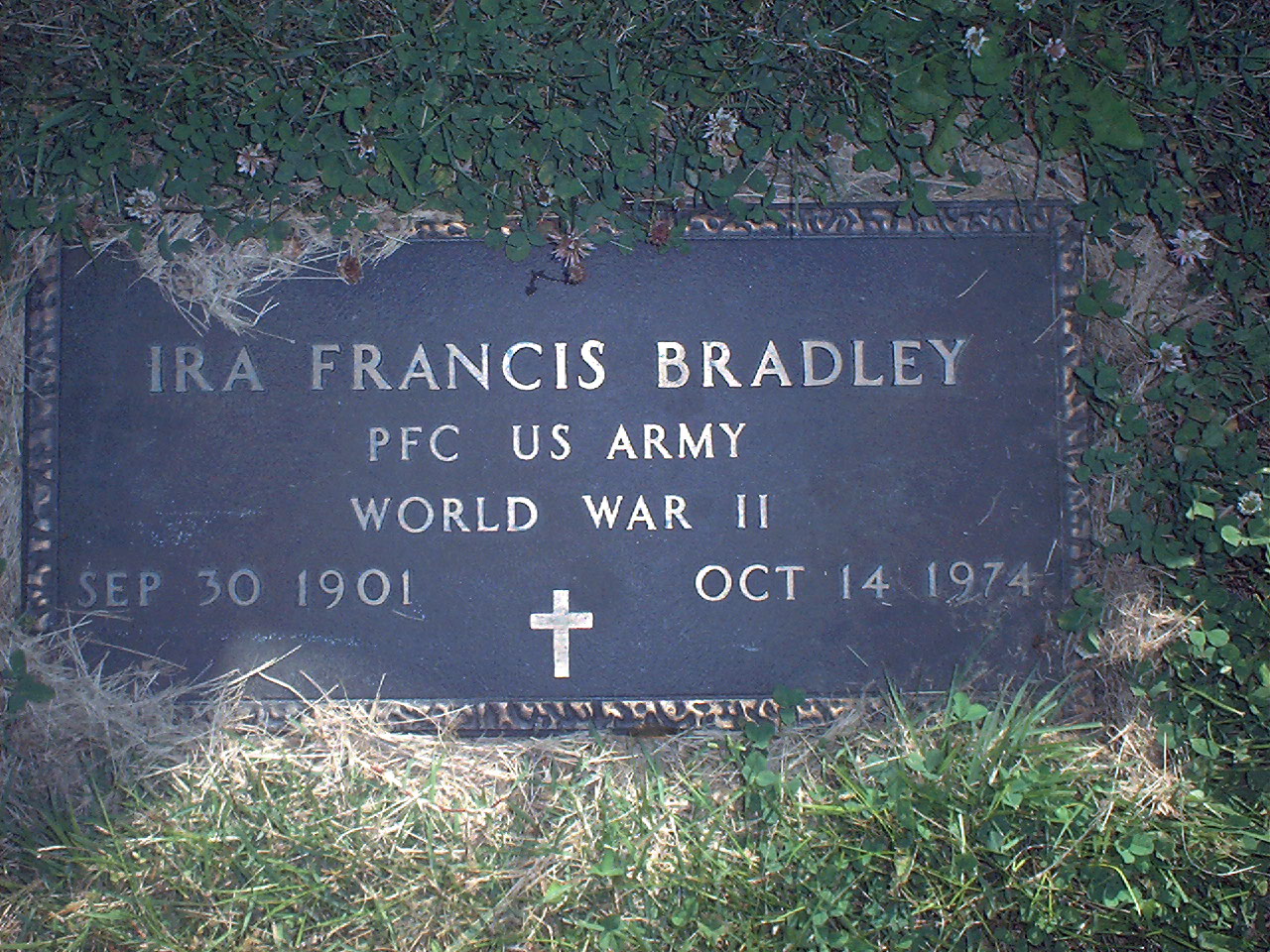 Ira Francis Bradley headstone