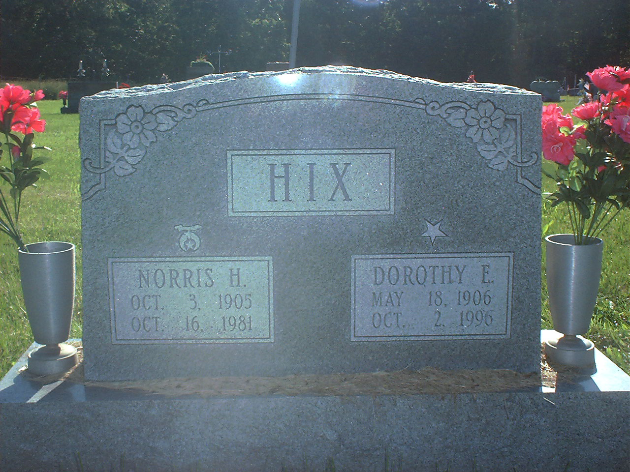 Norris H. Hix headstone