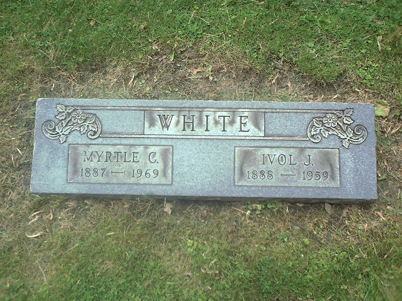 Ivol J. White headstone
