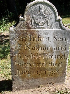 Infant Son Round headstone