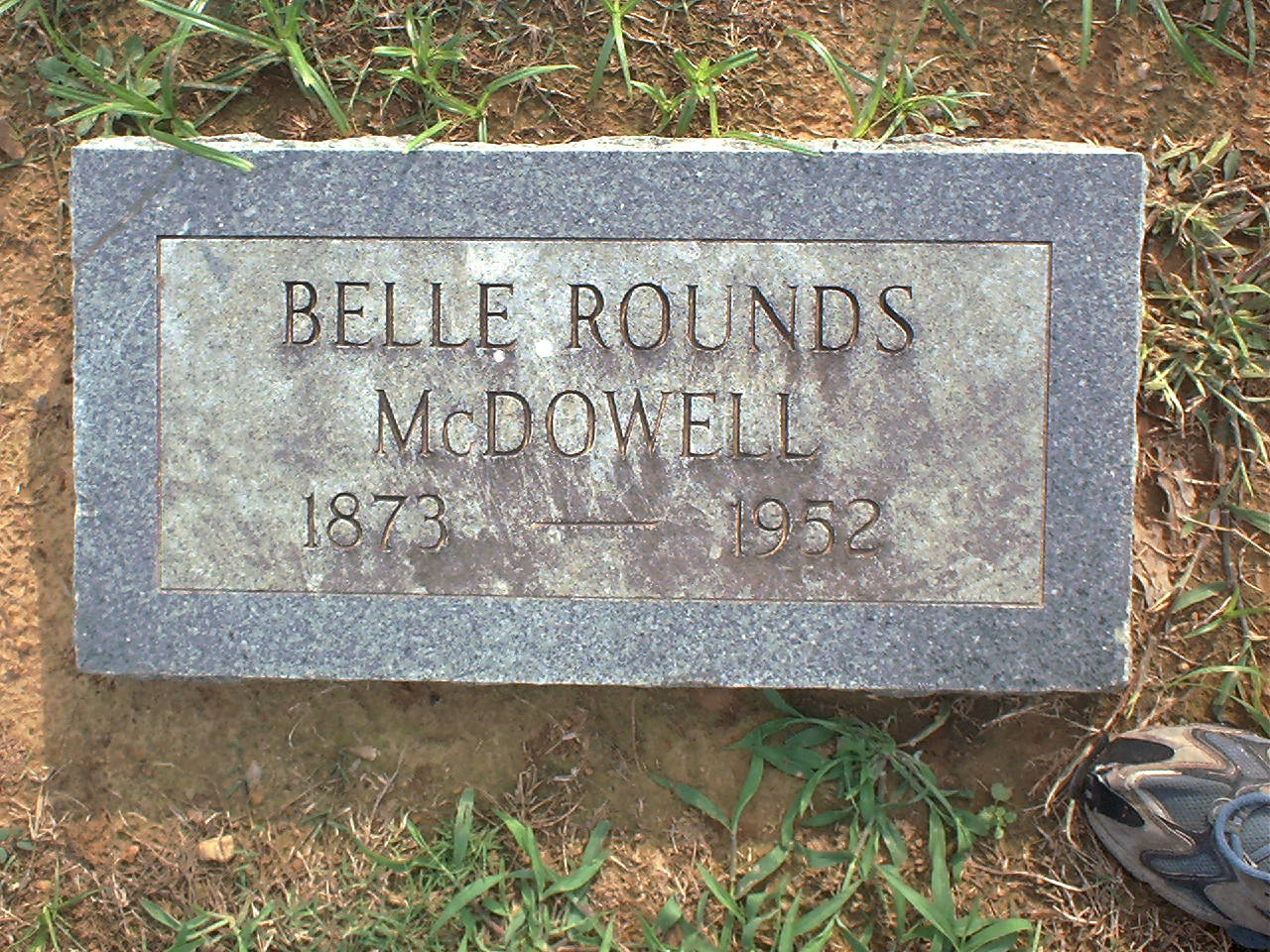 Belle McDowell headstone