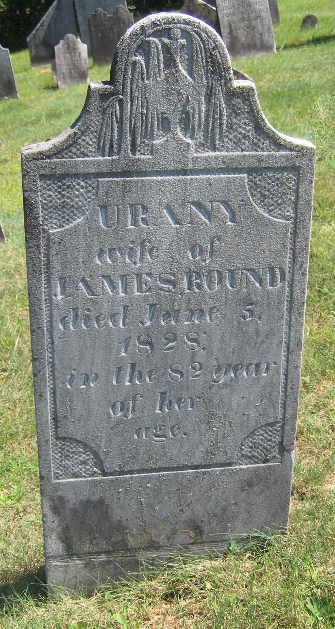 Urania Cole Round headstone