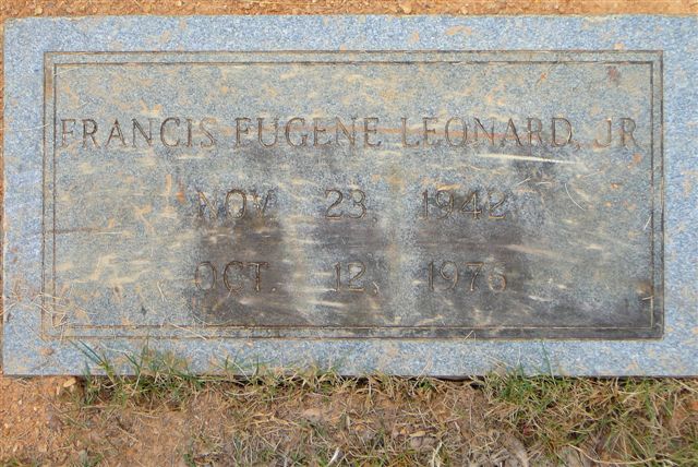 Francis Eugene Leonard Jr. headstone