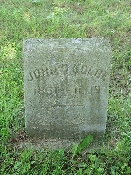 John D. Kolbe headstone