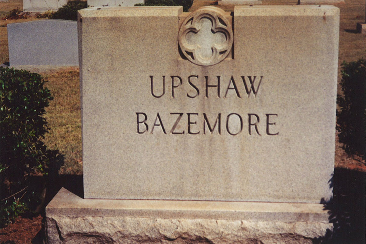 Upshaw Bazemore headstone