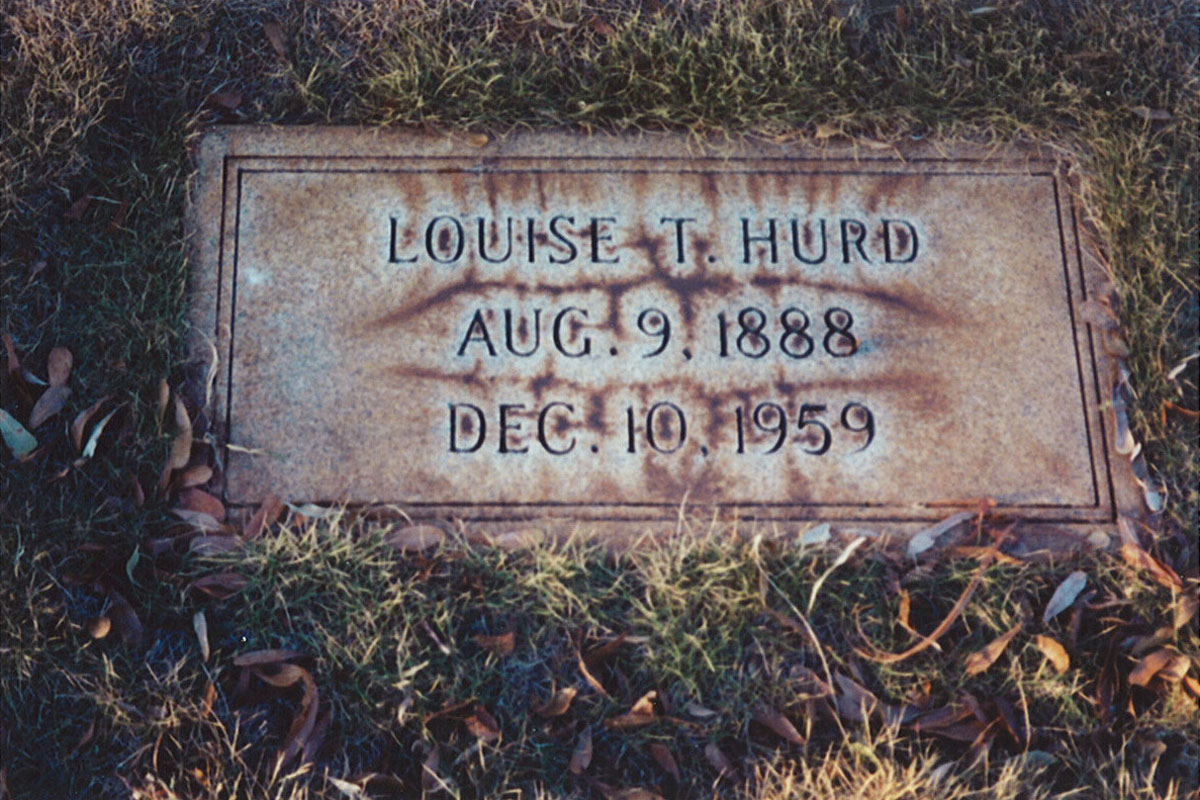 Louise T. Hurd headstone