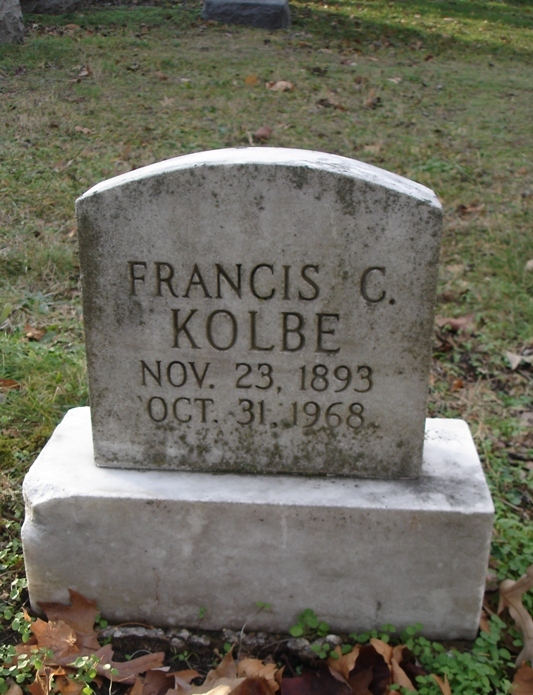 Francis C. Kolbe headstone