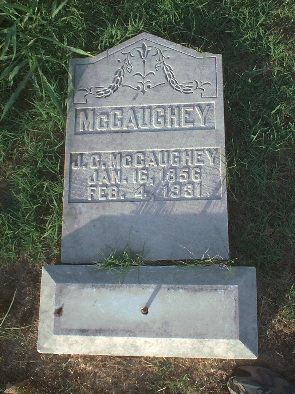 J.C. McCaughey headstone