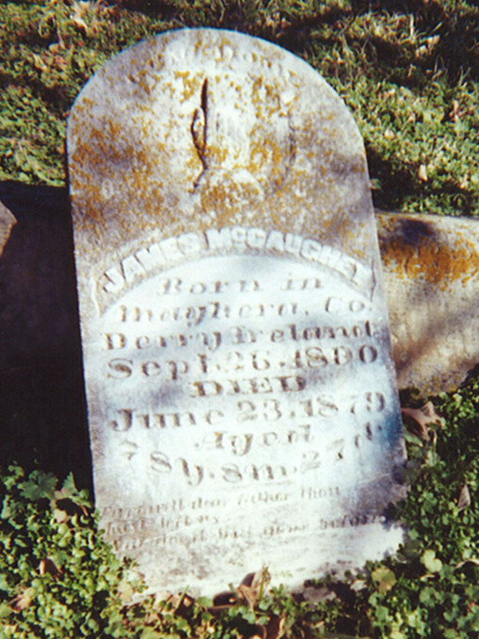 James McCaughey headstone