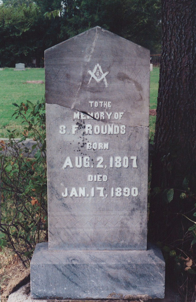 S.F. Rounds headstone