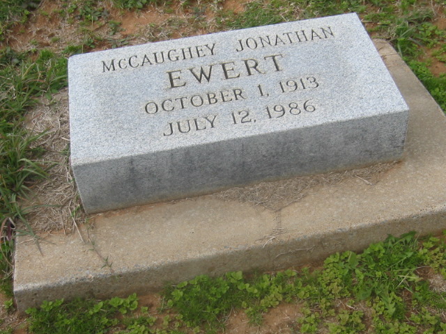 McCaughey Jonathan Ewert headstone