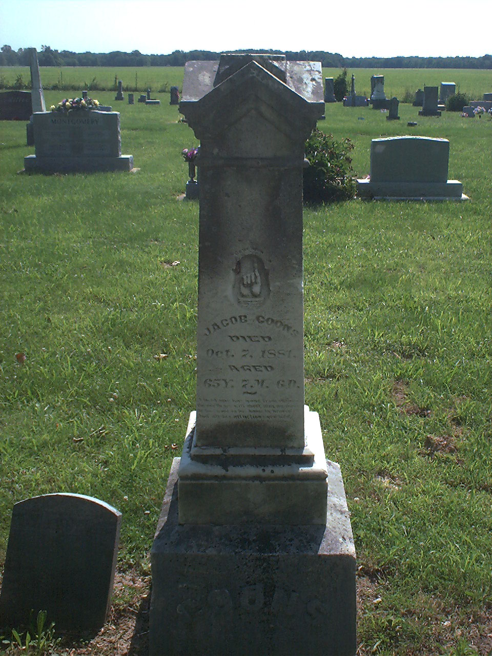 Jacob Coons headstone
