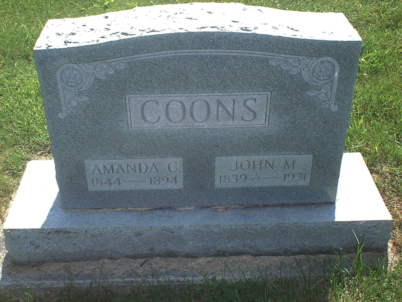 John M. Coons headstone