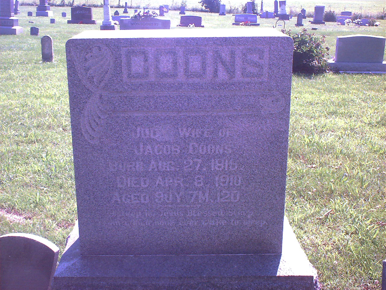 Judy Coons headstone