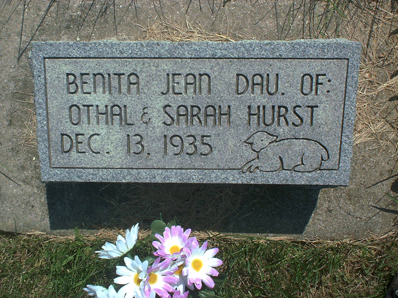 Benita Jean Hurst headstone
