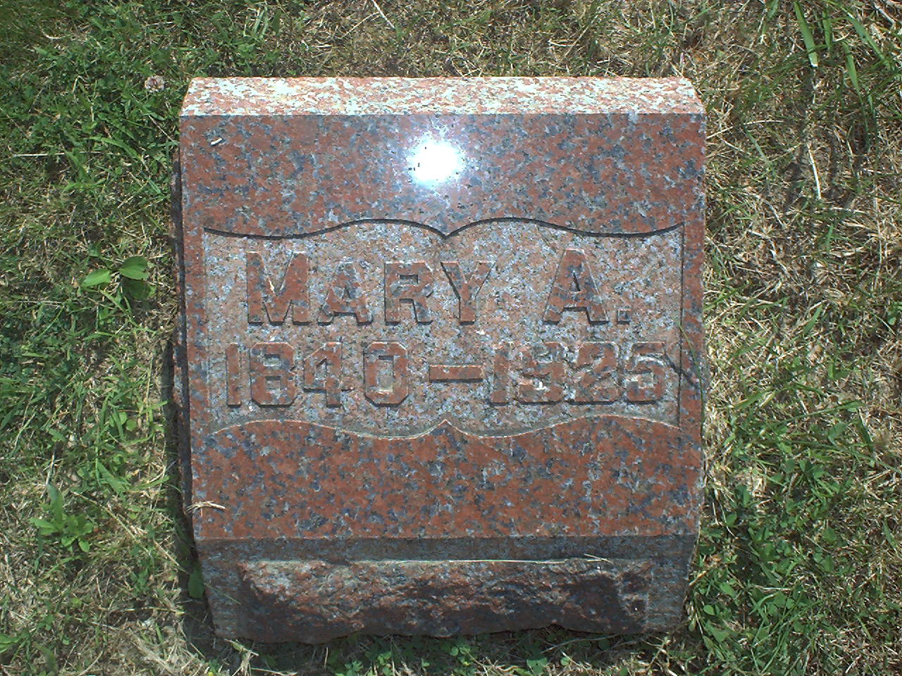 Mary A. Hurst headstone