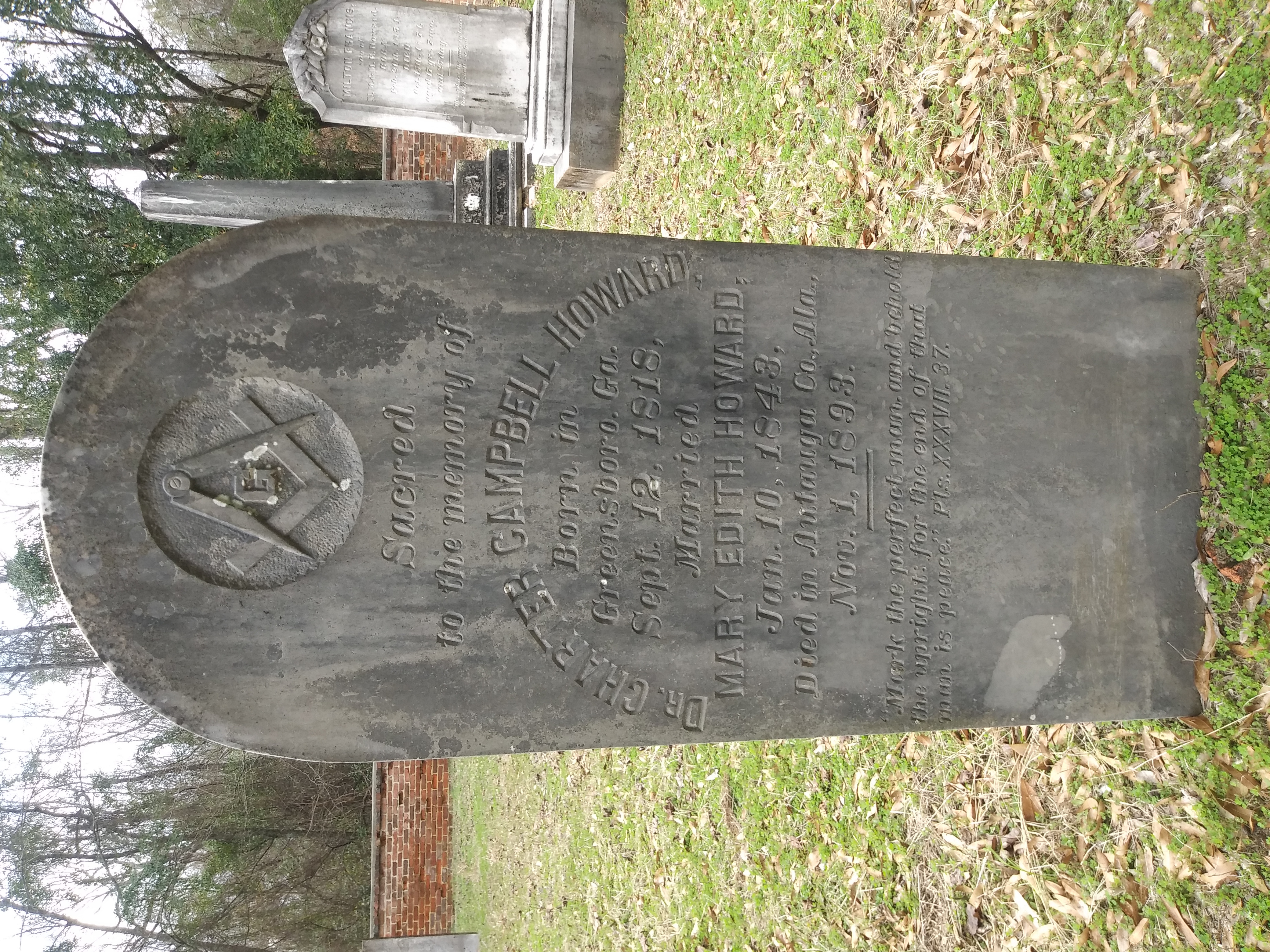 Dr Charter Campbell Howard headstone