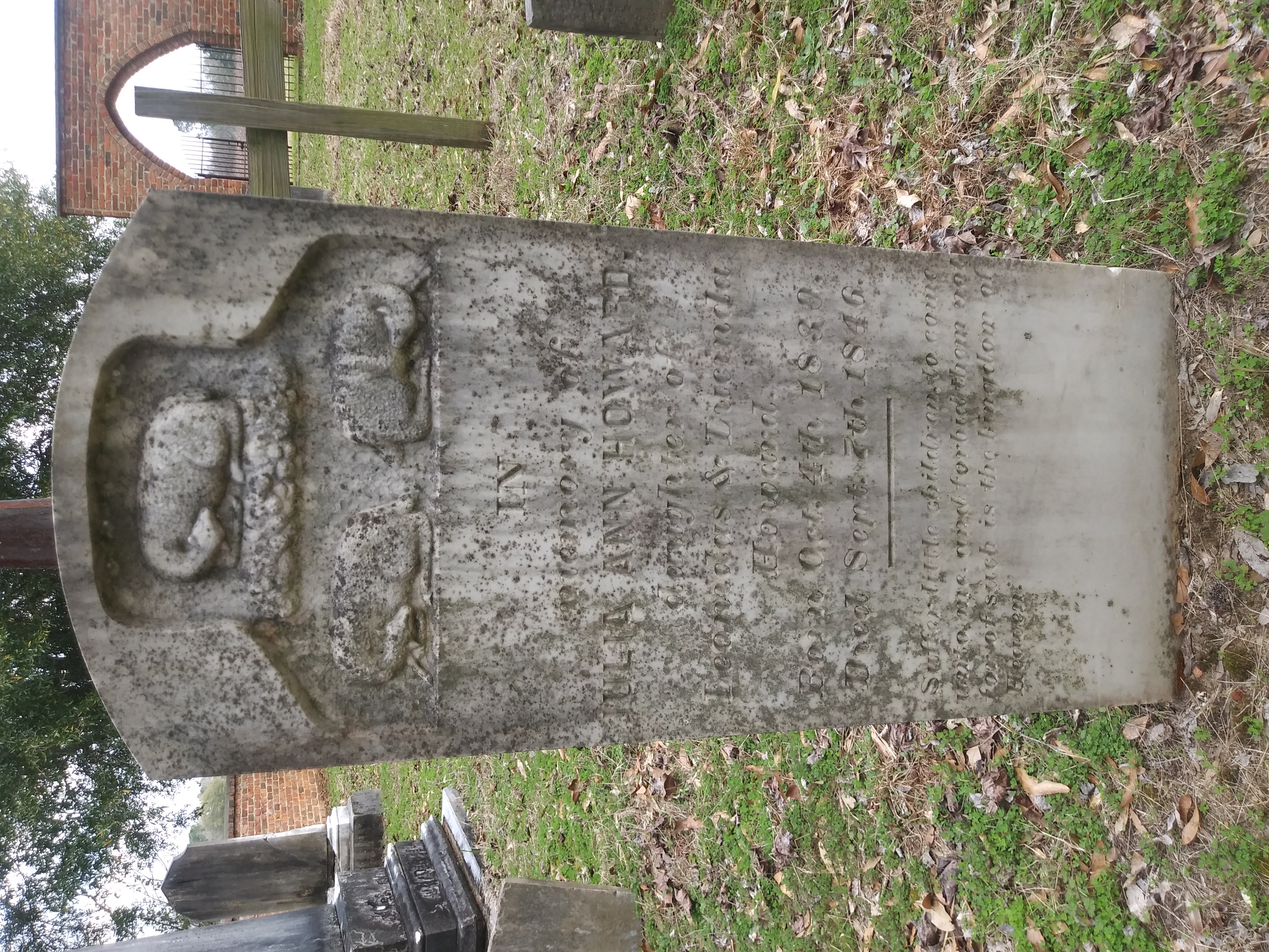 Julia Ann Howard headstone