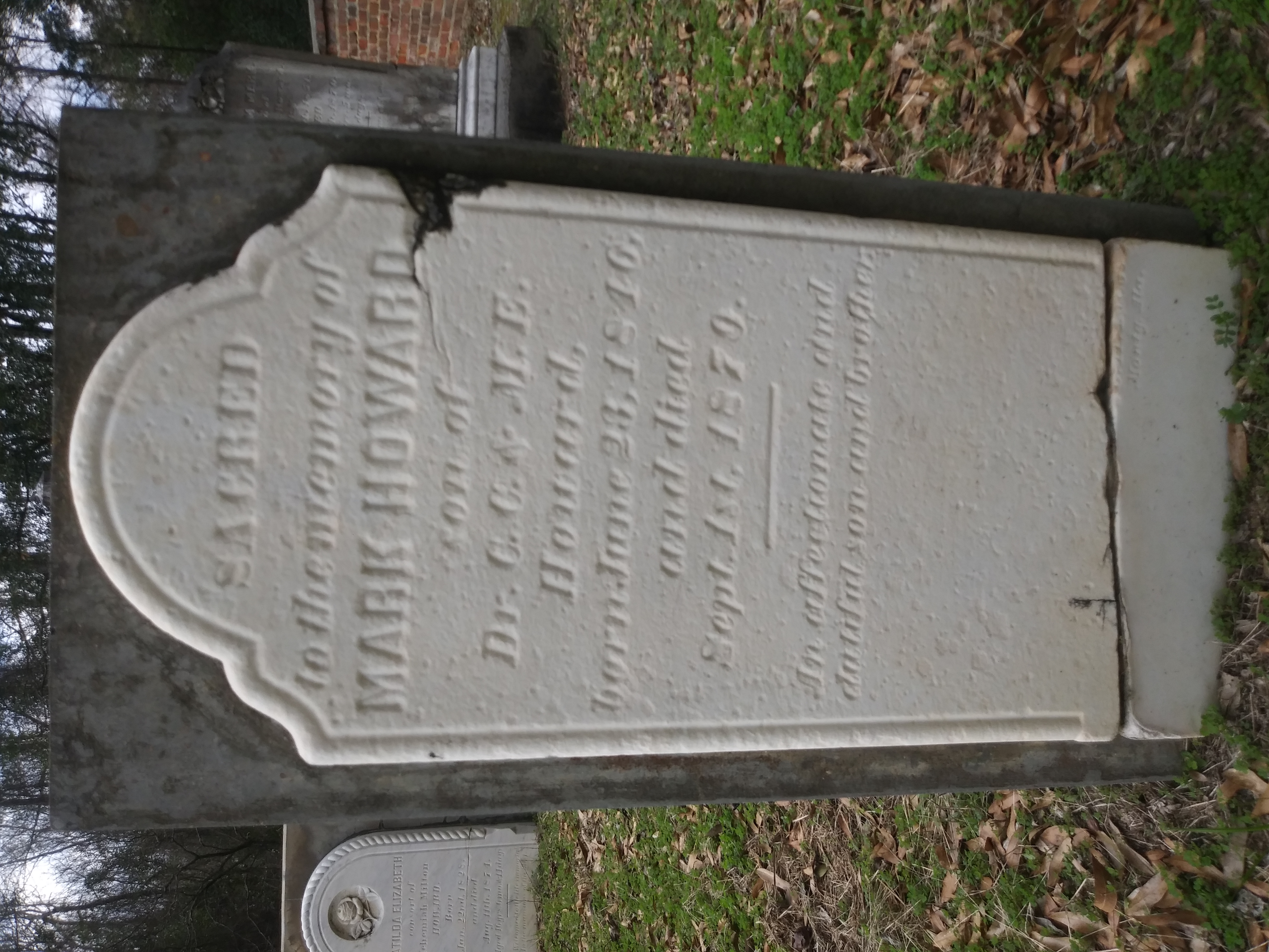 Mark Howard II headstone