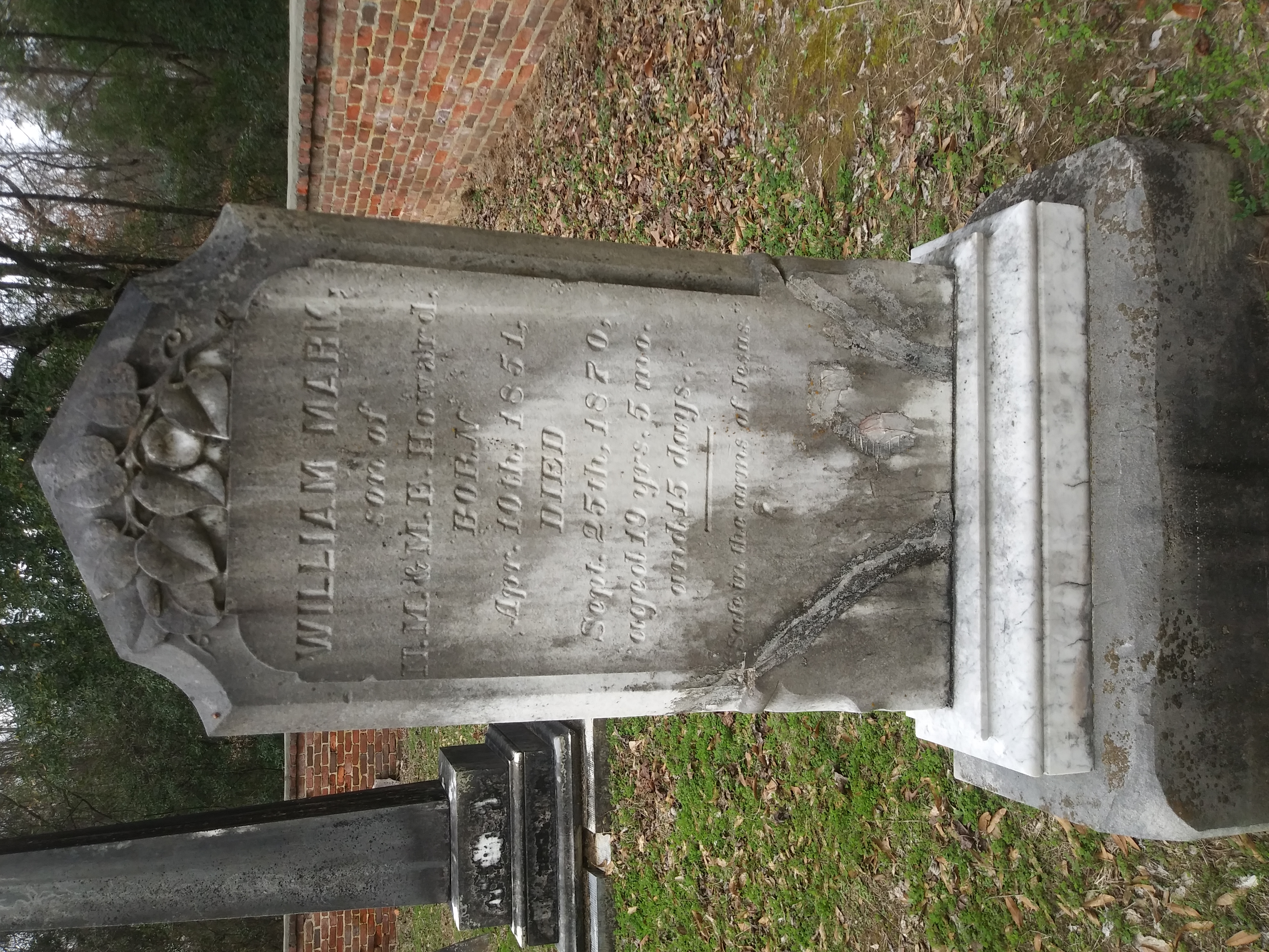 William Mark Howard headstone