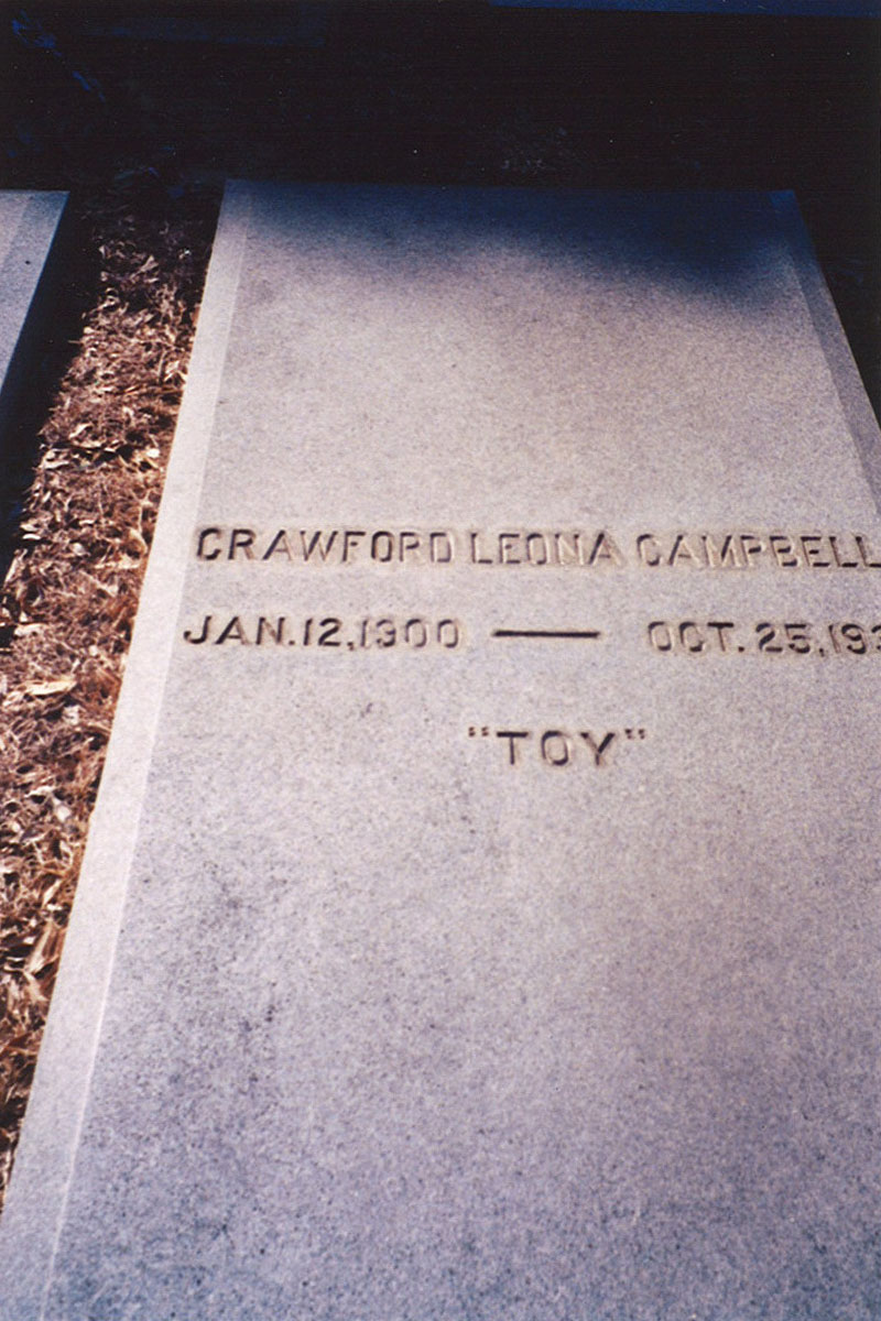 Crawford Ordleona Campbell headstone