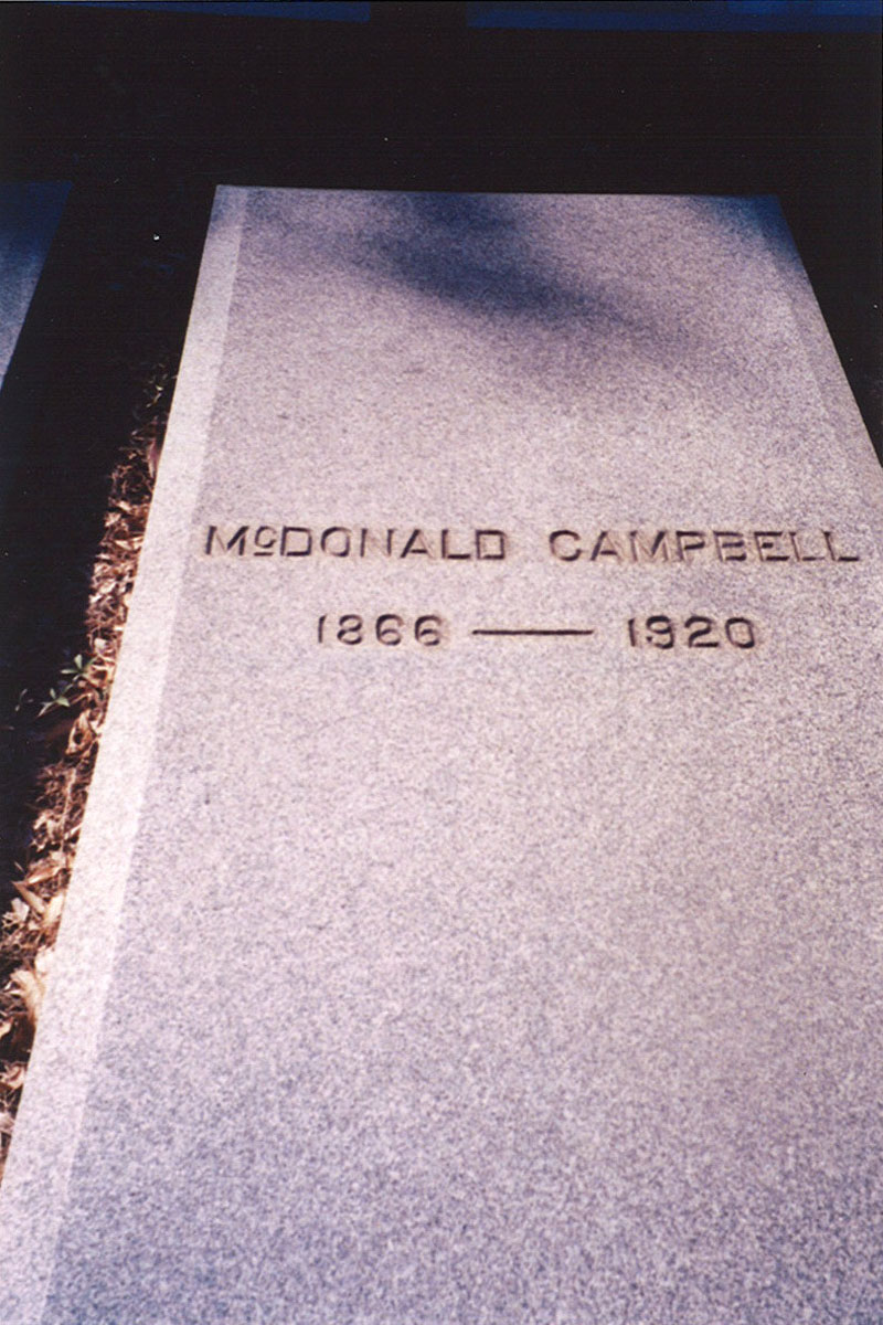 McDonald Campbell headstone