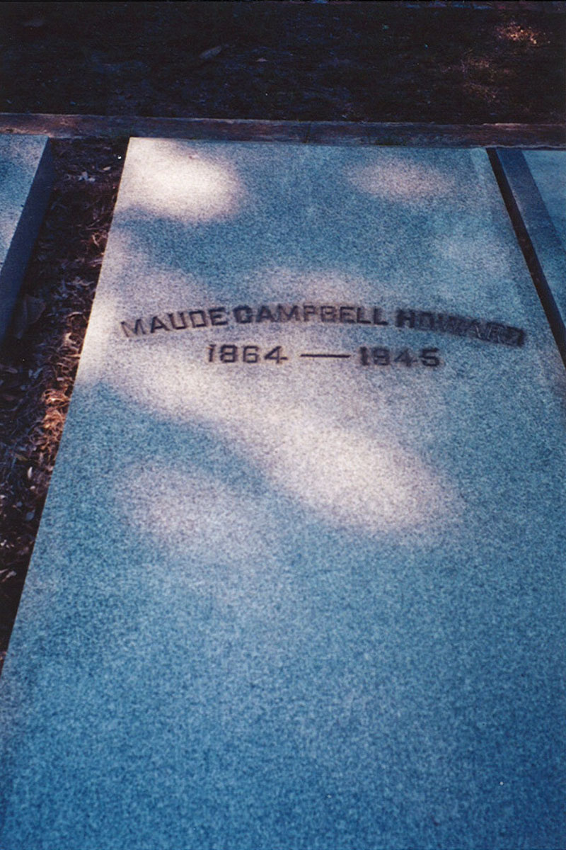 Maude Campbell Howard headstone