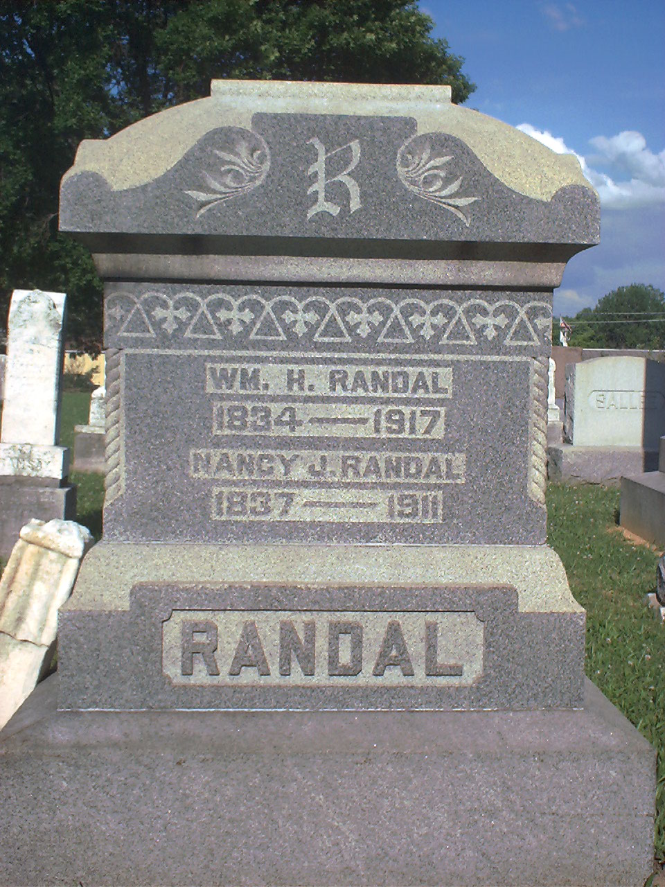 Wm. H. Randall headstone