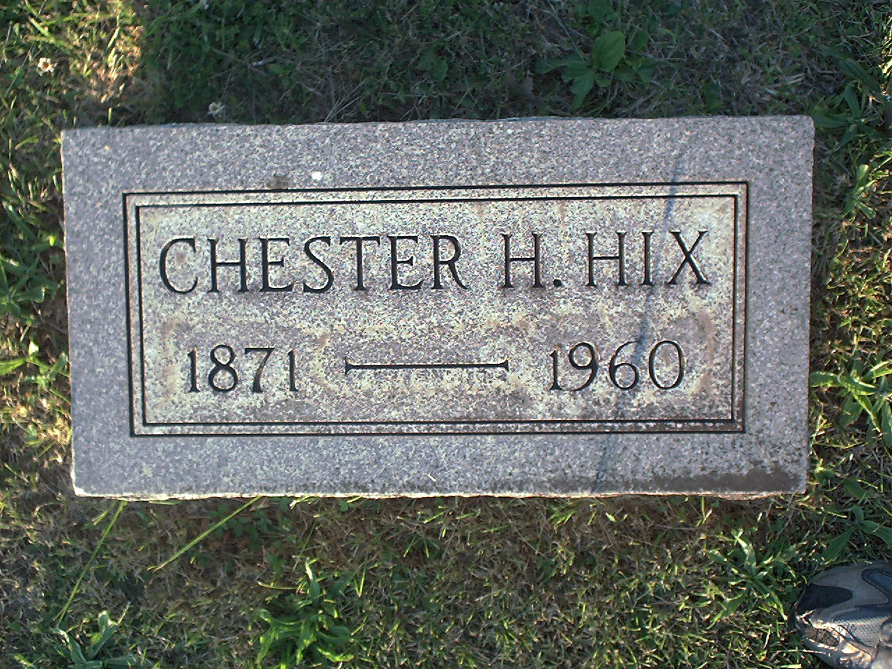 Chester H. Hix headstone