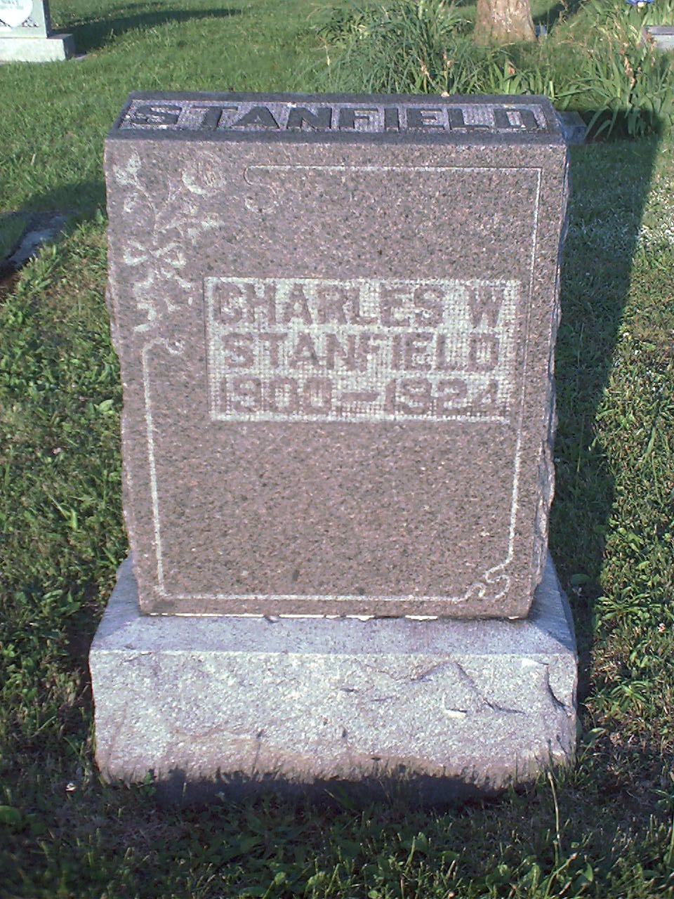 Charles W. Stanfield headstone