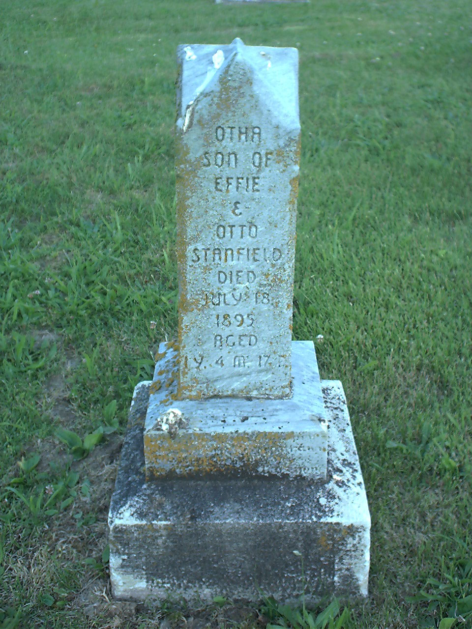 Otha Stanfield headstone