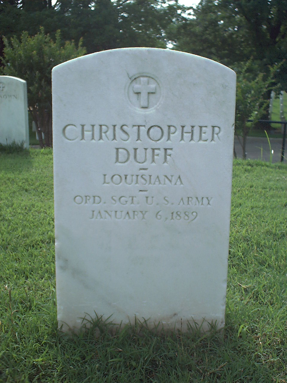 Christopher Duff headstone