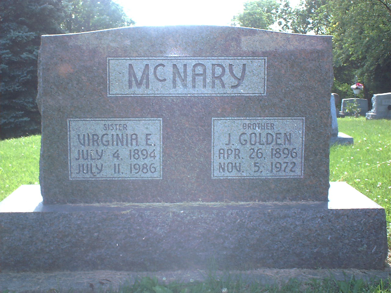 Virginia E. McNary headstone