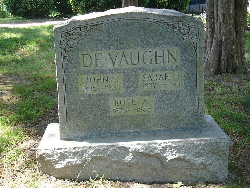 John T. DeVaughn headstone