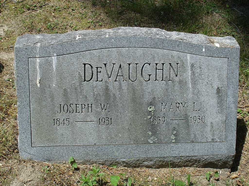 Walter Joseph DeVaughn headstone