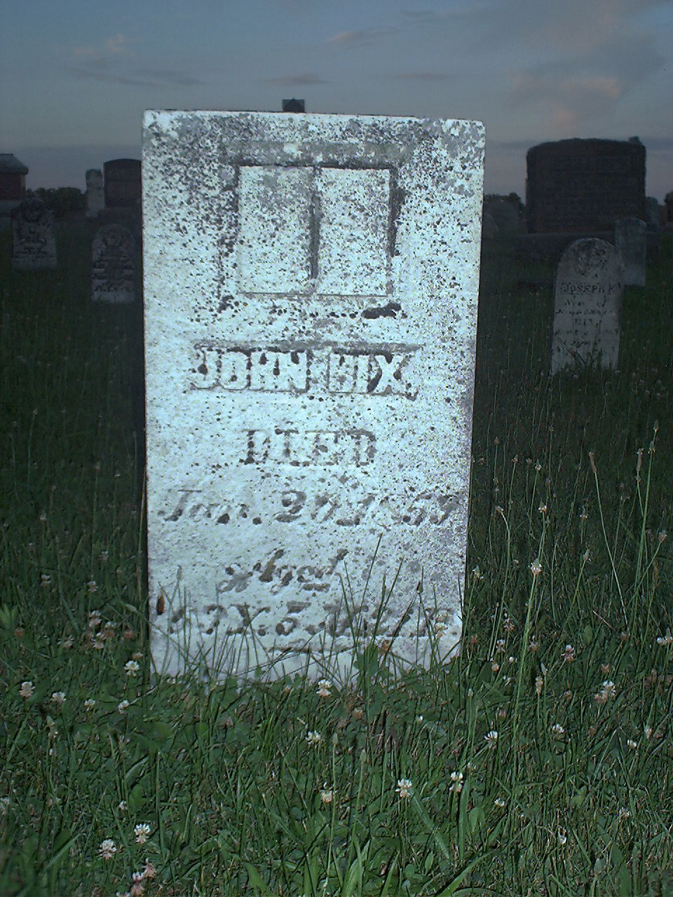 John Hix headstone